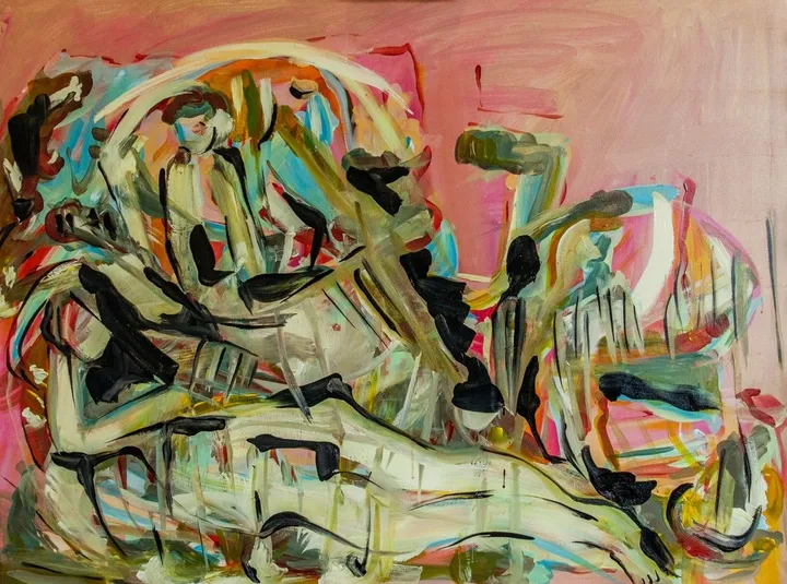 La sieste., artwork by Charaf El Ghernati