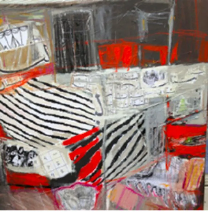 Rouge, œuvre de Charbel Matta