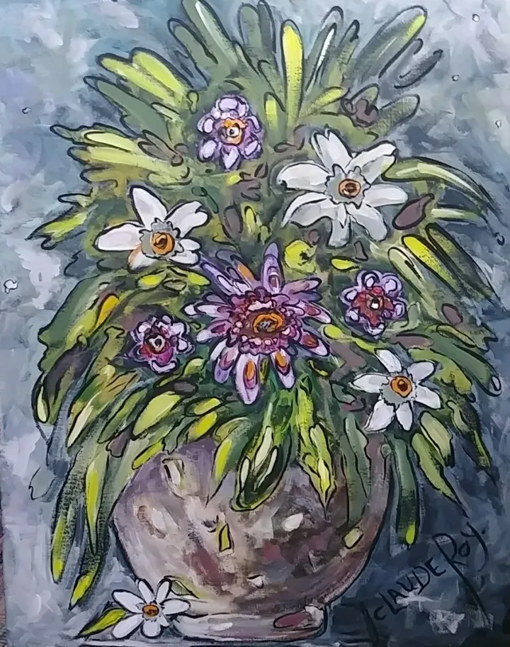 Explosion de parfums, artwork by Claudette Roy