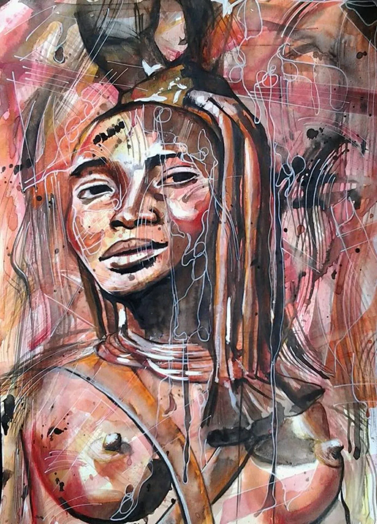 Himba, œuvre de Mélanie Raux