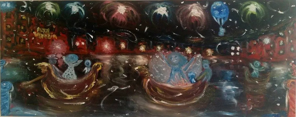 Return of happiness, artwork by Sophie d'Ancona