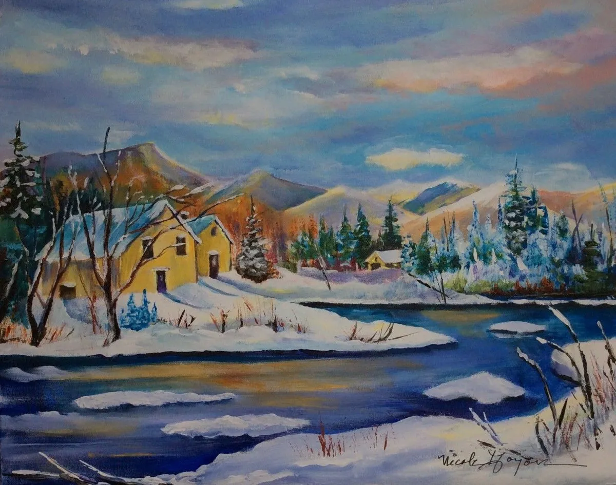 De l’autre côté de la rivière, artwork by Nicole Doyon