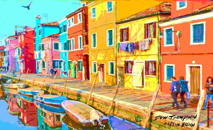 Italy homes 2, artwork by Dow Thompson