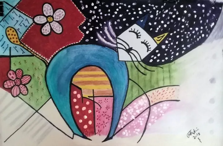 MR CAT, artwork by Marini Tsambi
