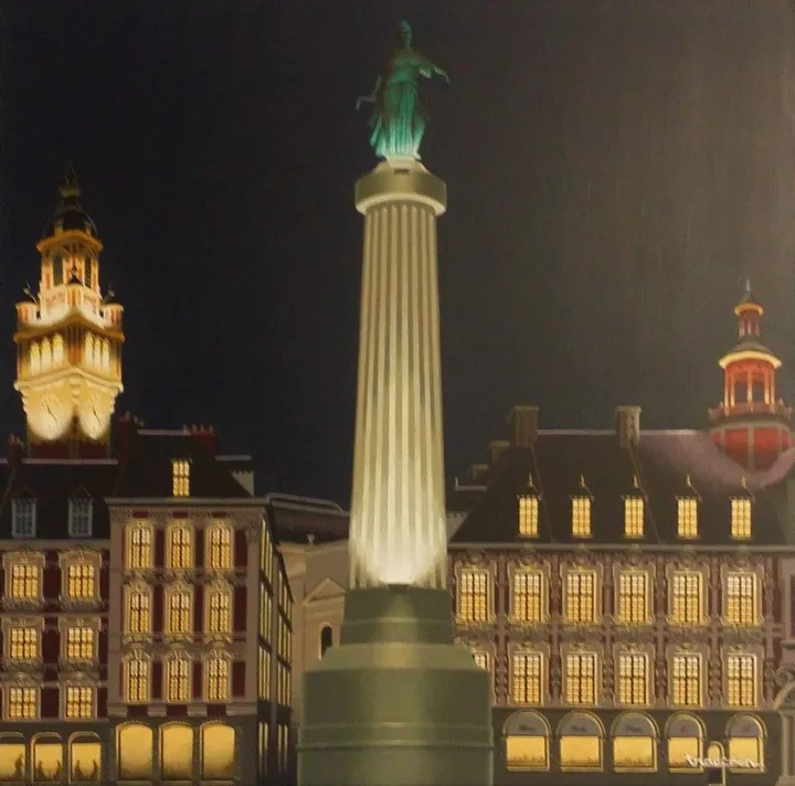 Lille by night 2, artwork by Thierry Traccoën