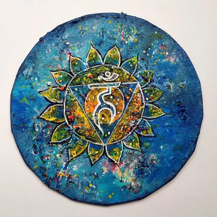"I TALK" Throat  chakra, artwork by Sanjay punekar