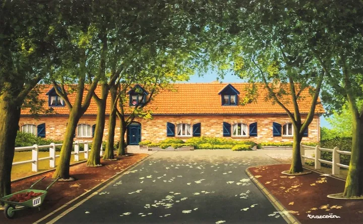 a house, artwork by Thierry Traccoën