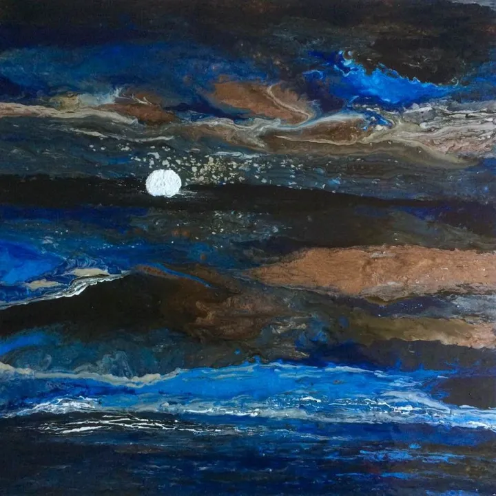 Reflet nocturne, artwork by Nathalie Dupuis