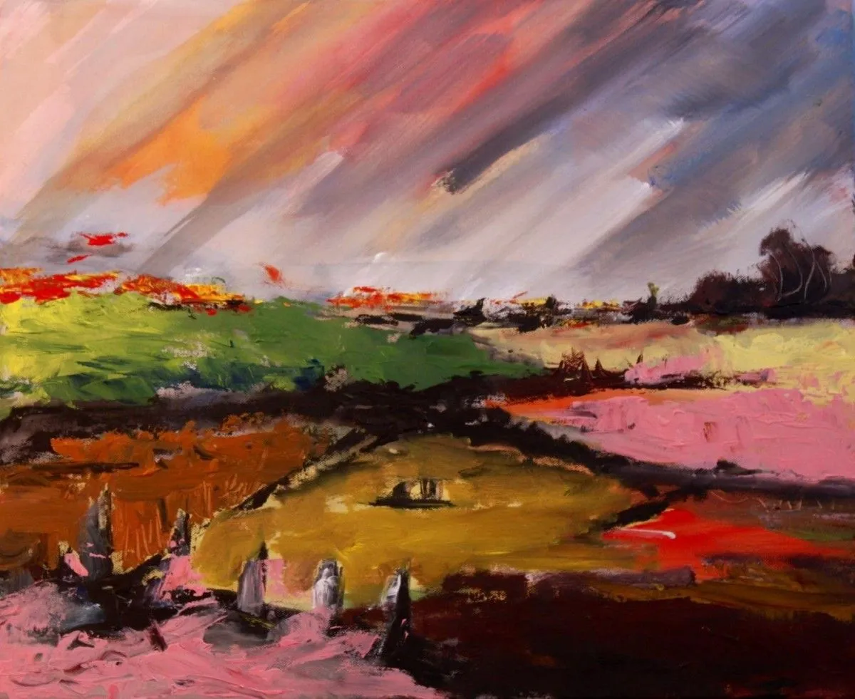 landscape, artwork by Nuhi Zejnulah