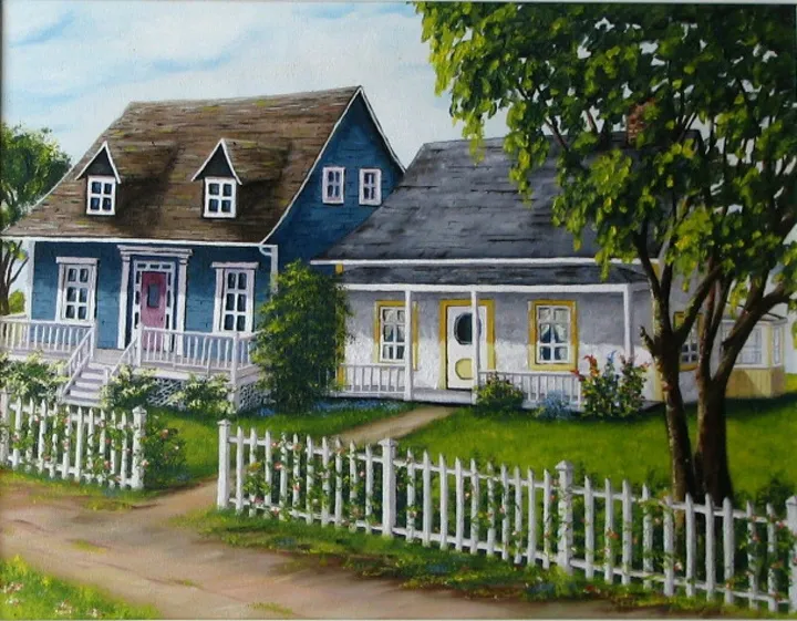 bord du fleuve kamouraska, œuvre de Michel Cantin