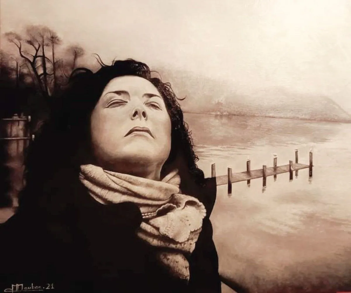 Mariana / en hiver / Annecy, artwork by Michel Maubon