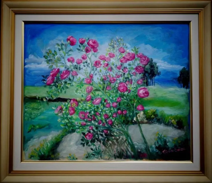 Taquile´s Roses, œuvre de Tânia Maria de Souza