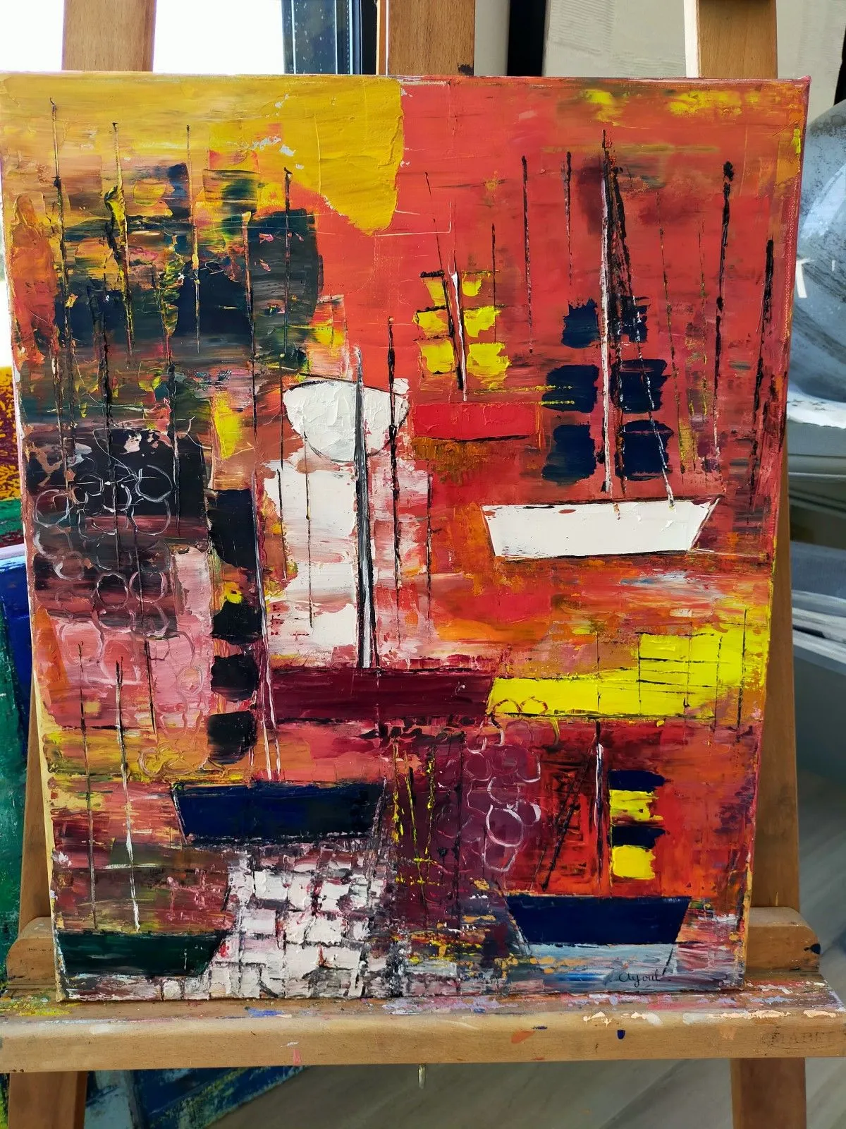 No 12 Bateaux, artwork by annick Ayoul
