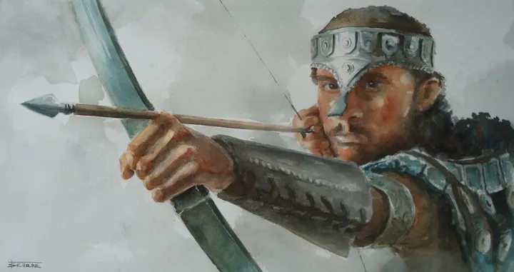 L'archer, artwork by Thierry Seurre