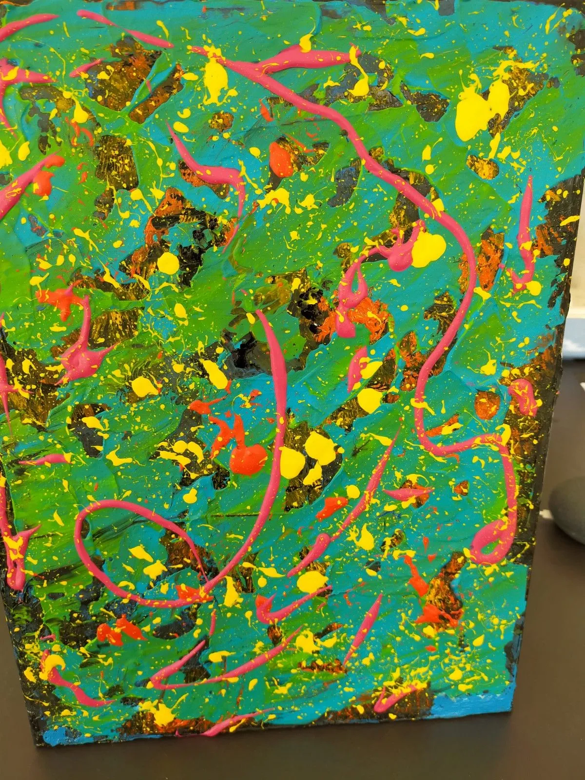 N° 1 Pensée pour Jackson pollock, œuvre de annick Ayoul