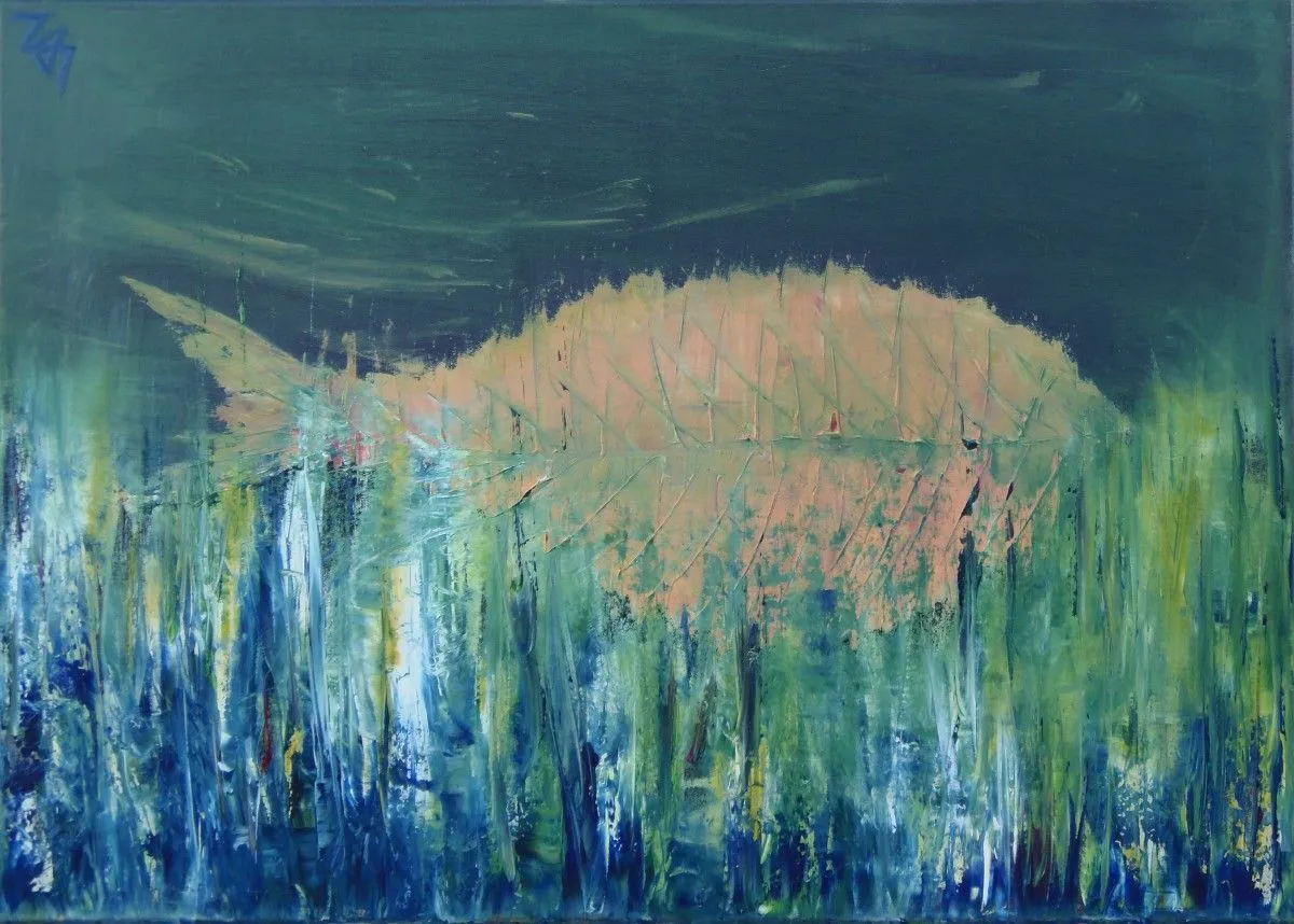 Green, artwork by Liga Dzene