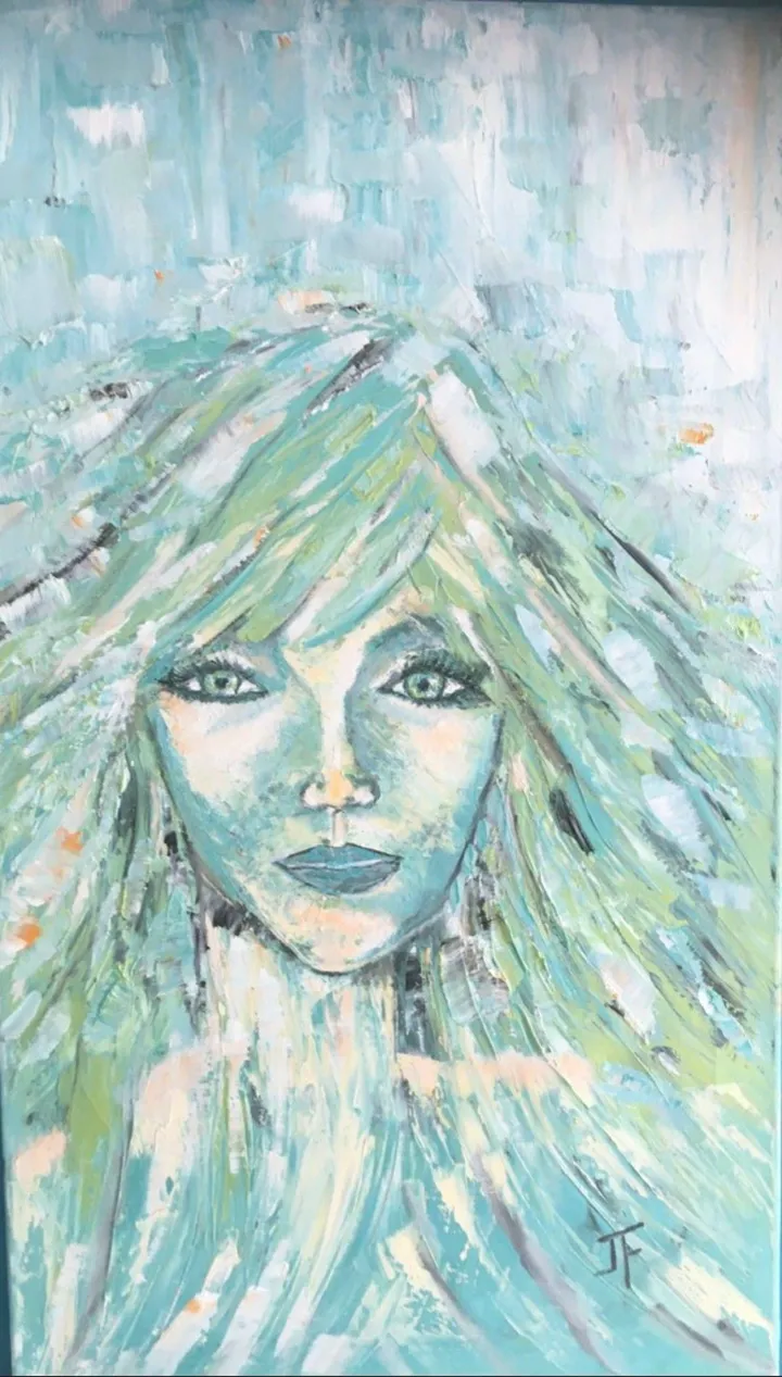 Une femme inconnue vendu, œuvre de Josephine Ferrato