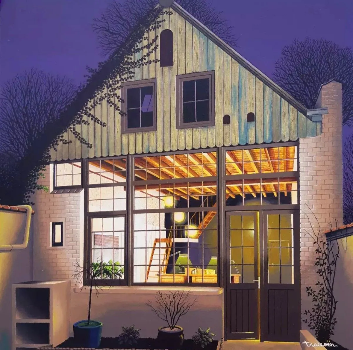 Atelier d’artiste, artwork by Thierry Traccoën