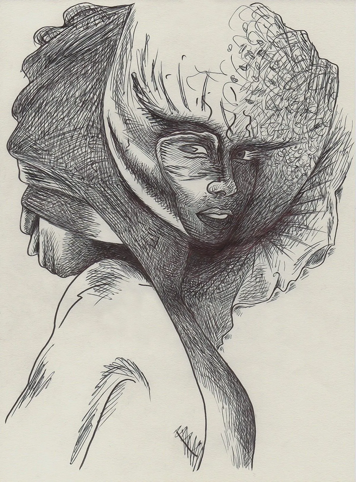 x, artwork by Laura H