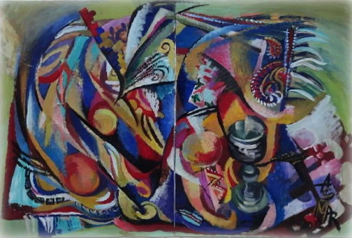 Diptych.Still Life, œuvre de QGallery
