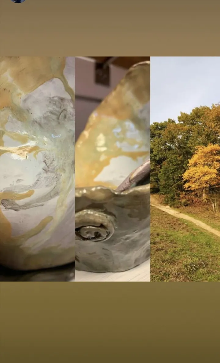 Pots fétiches couleurs d’automne, artwork by Anne Cellier