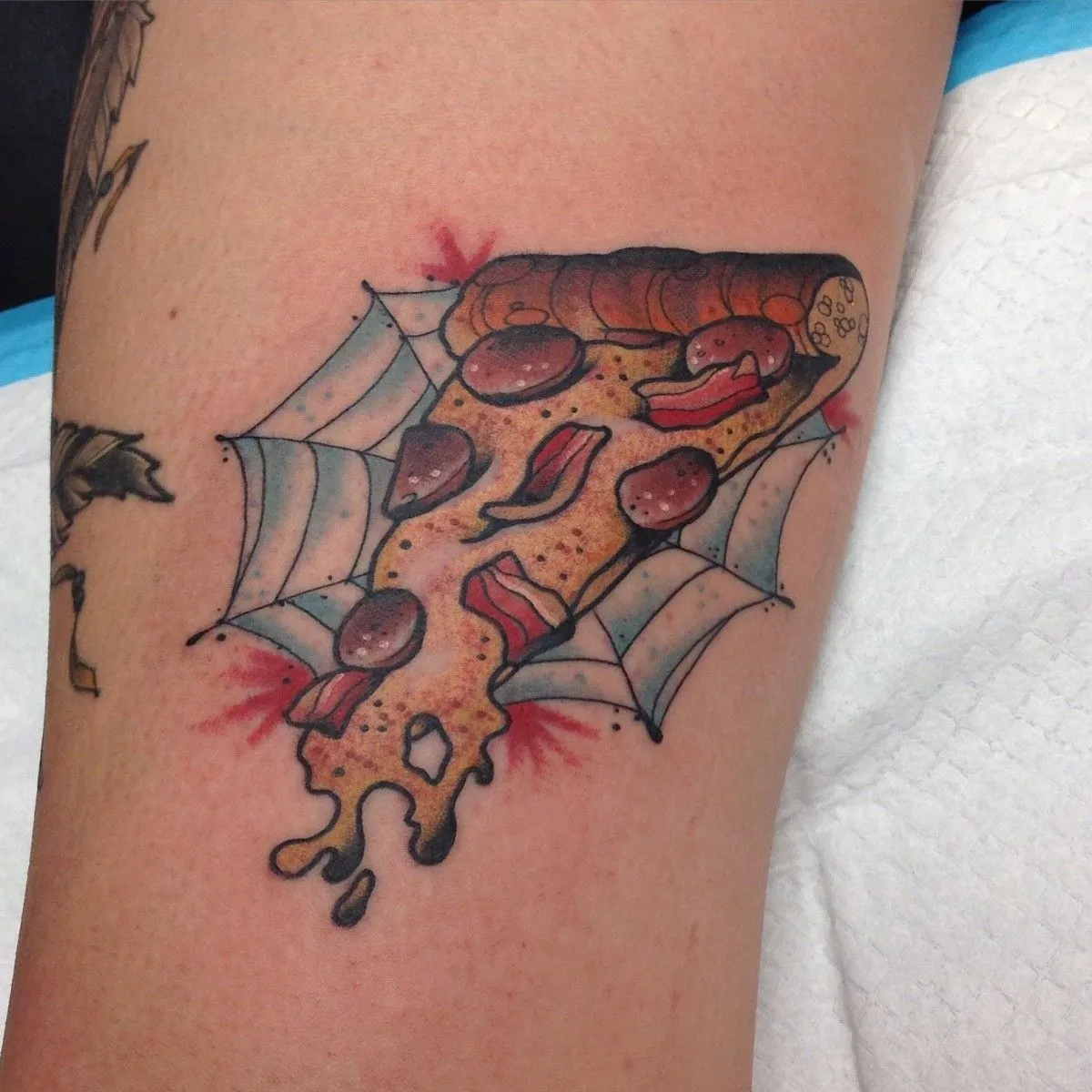 Pizzatattoo, œuvre de Francois Dorsey