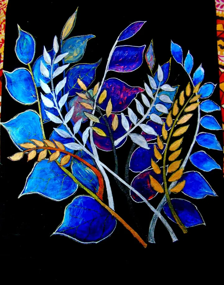 Leaves, artwork by Diya Roy