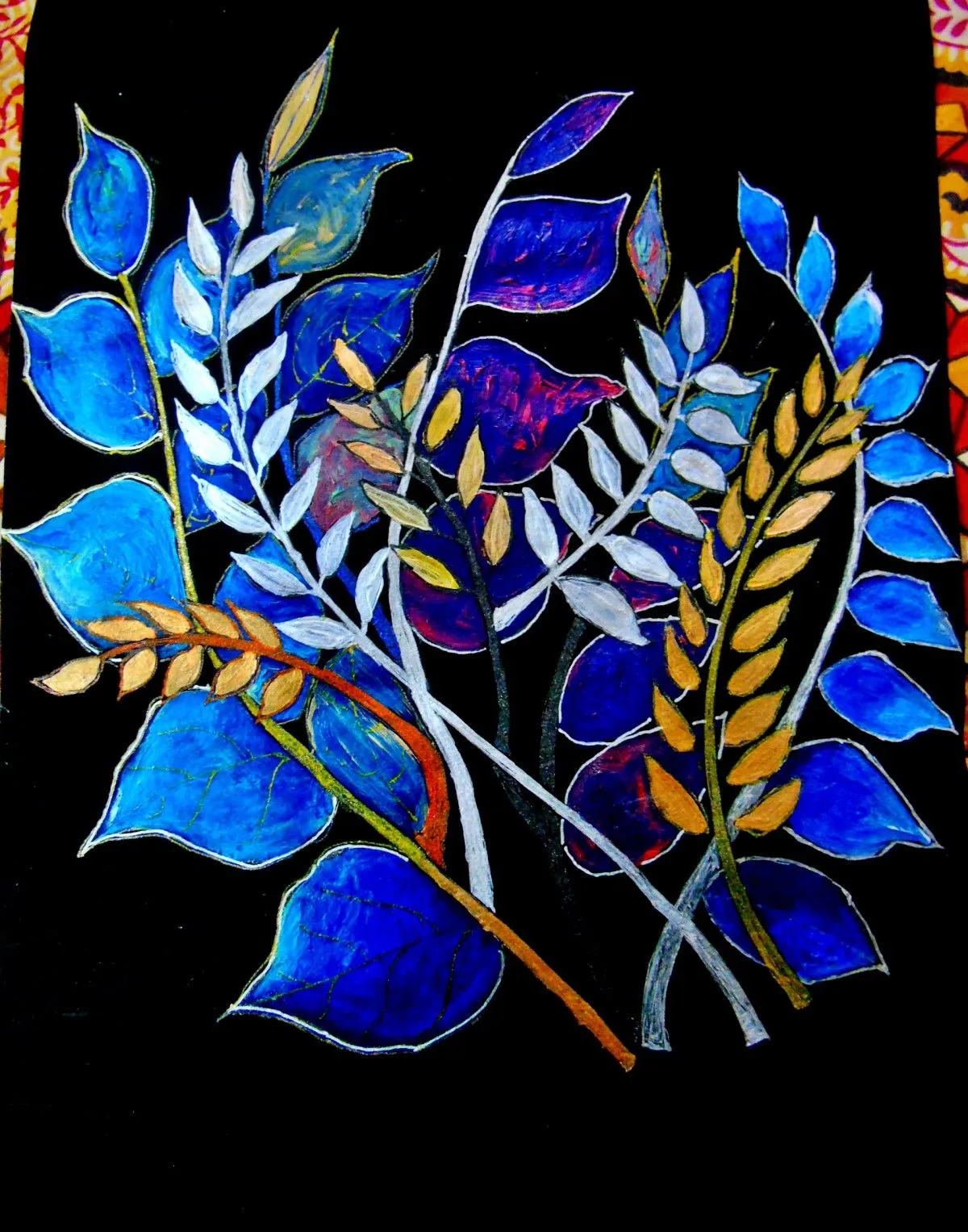Leaves, artwork by Diya Roy