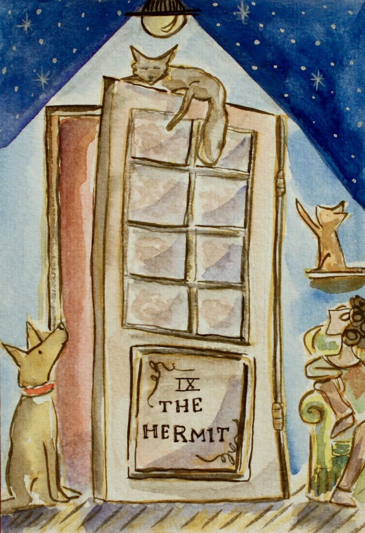 The hermit, artwork by Odette Kougea