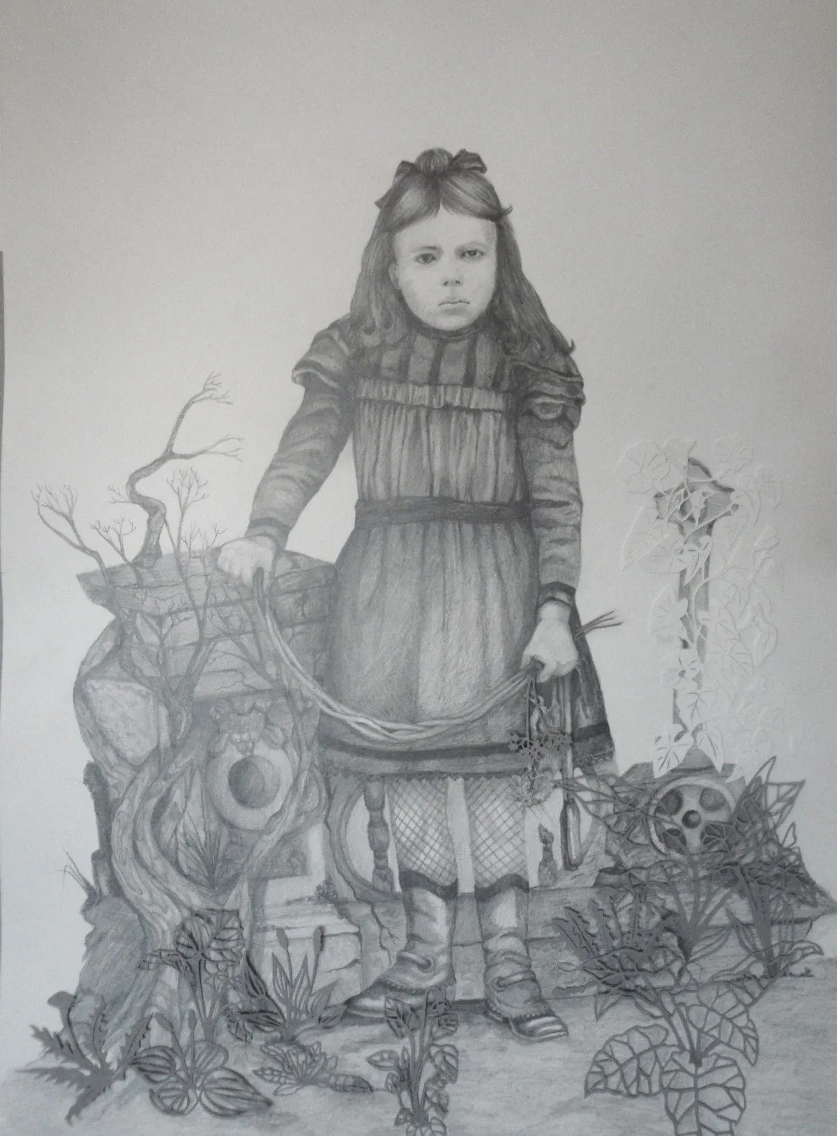 petite fleur de cimetière au rat, artwork by Chloé Clim