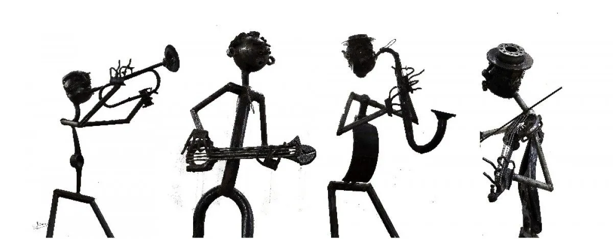Heavy Metal Band, œuvre de Lynne Nadauld
