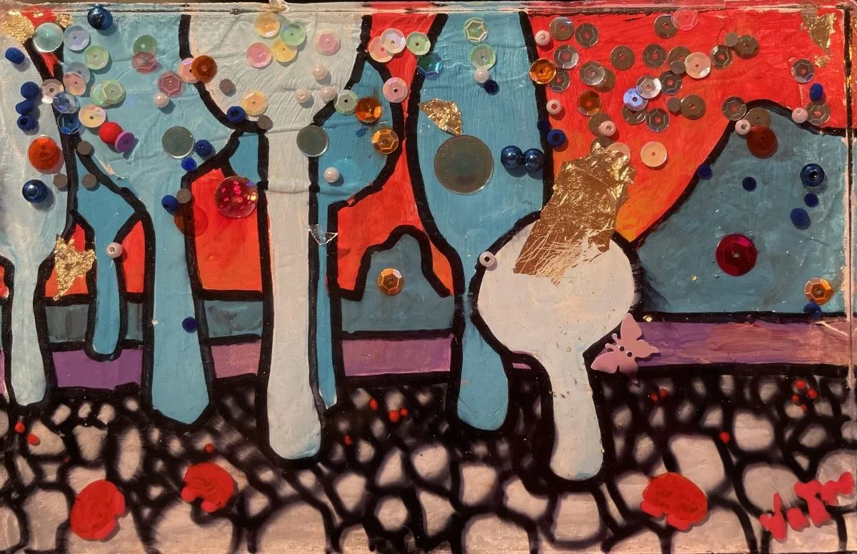 L'arrivée des crabes rouges 4, artwork by laurent valere