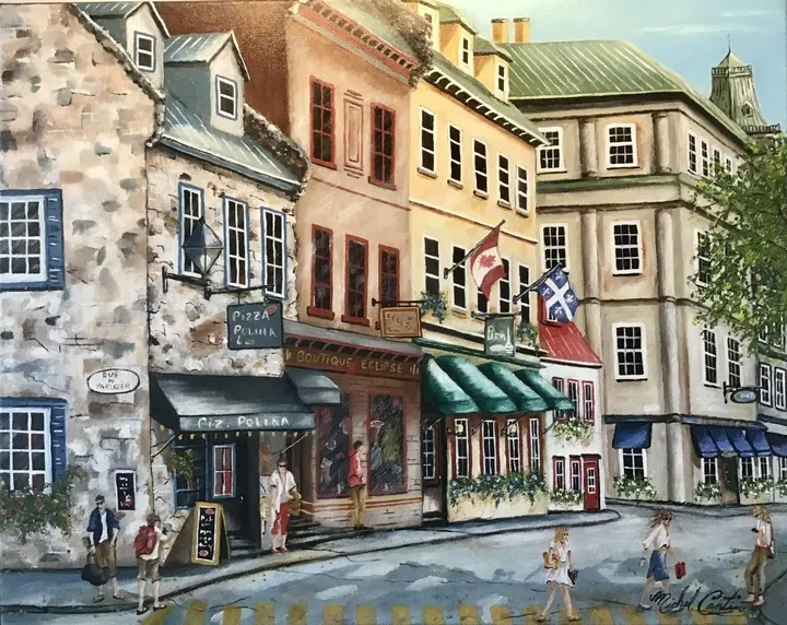 C’est l’été, les touristes arrivent, artwork by Michel Cantin