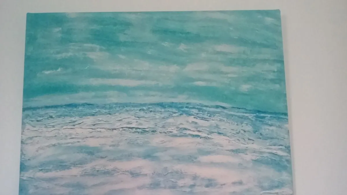 paysage de mer, œuvre de Maryline Jouve