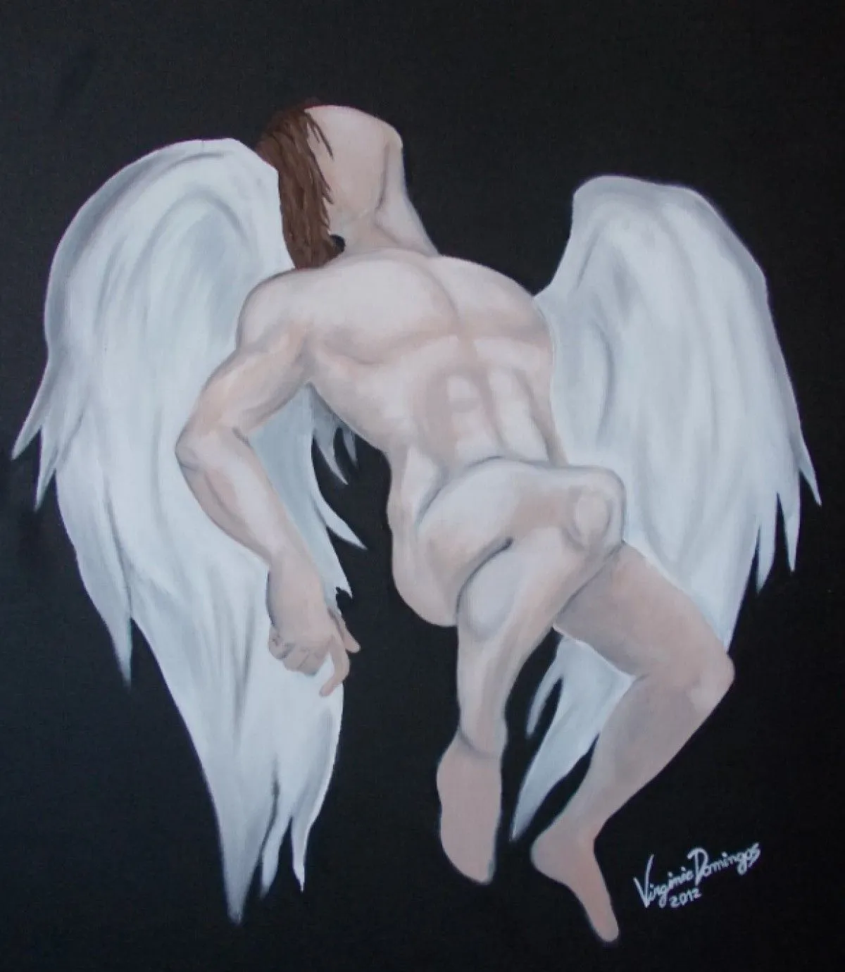 Falling Angel, artwork by Vivi Domingos