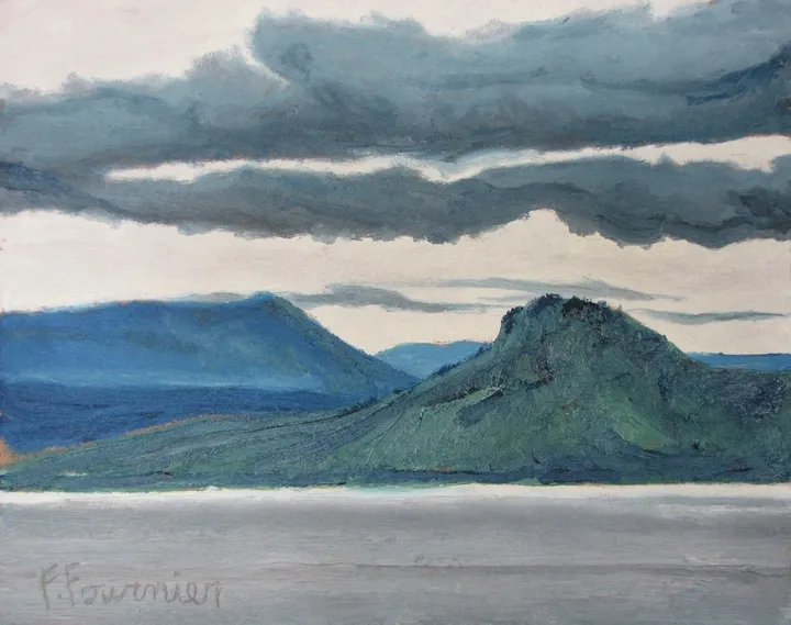Scotch Cap On Lac Megantic, Piopolis, Quebec, Canada, œuvre de Francois Fournier