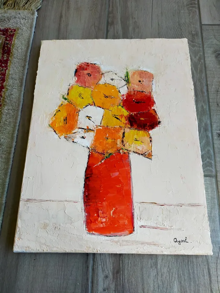 pot de fleurs, artwork by annick Ayoul