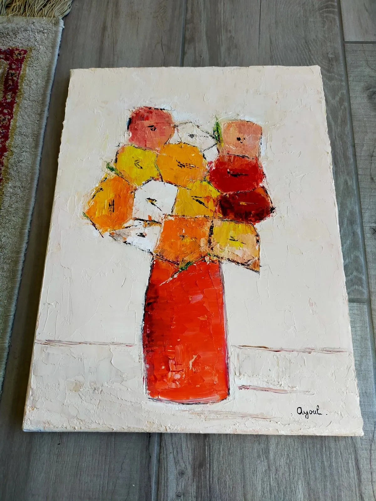 pot de fleurs, artwork by annick Ayoul