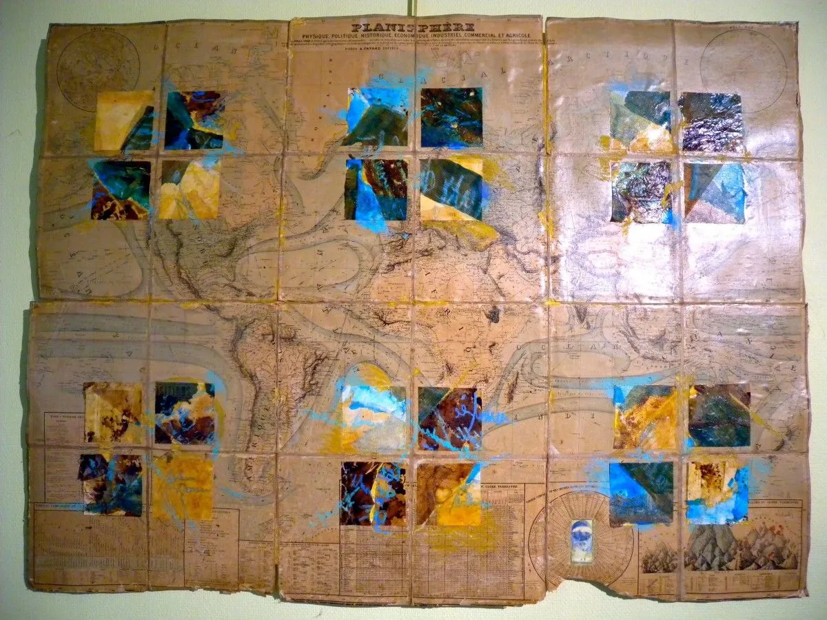 "... il était une fois,vue du ciel ...", œuvre de micheline duvivier