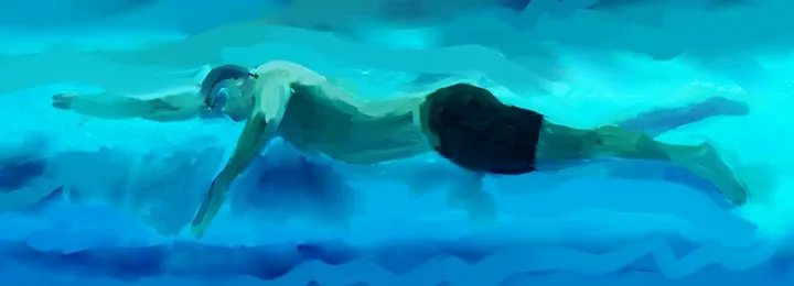 Swimmer 6, œuvre de Harry Spitz