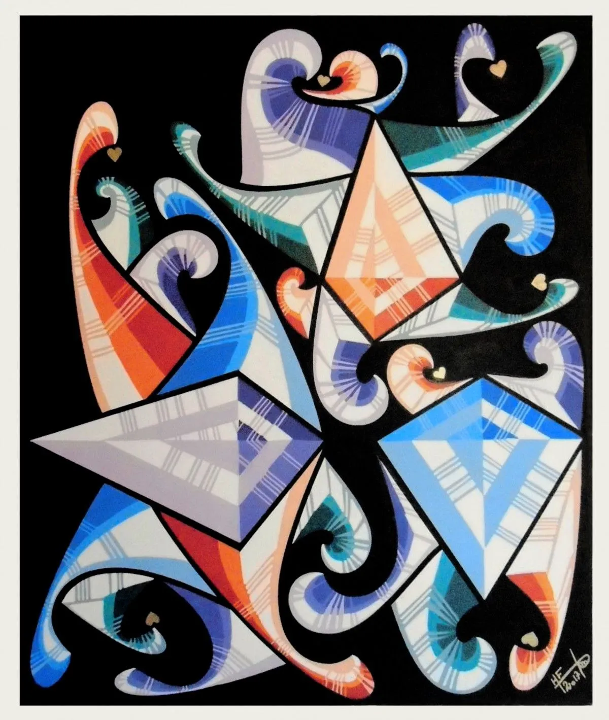 A Coeurs Perdus, artwork by frederic hora