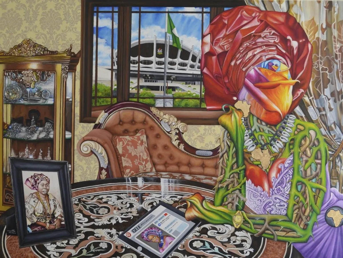 GELE: Vintage and Modern, œuvre de O. Yemi Tubi