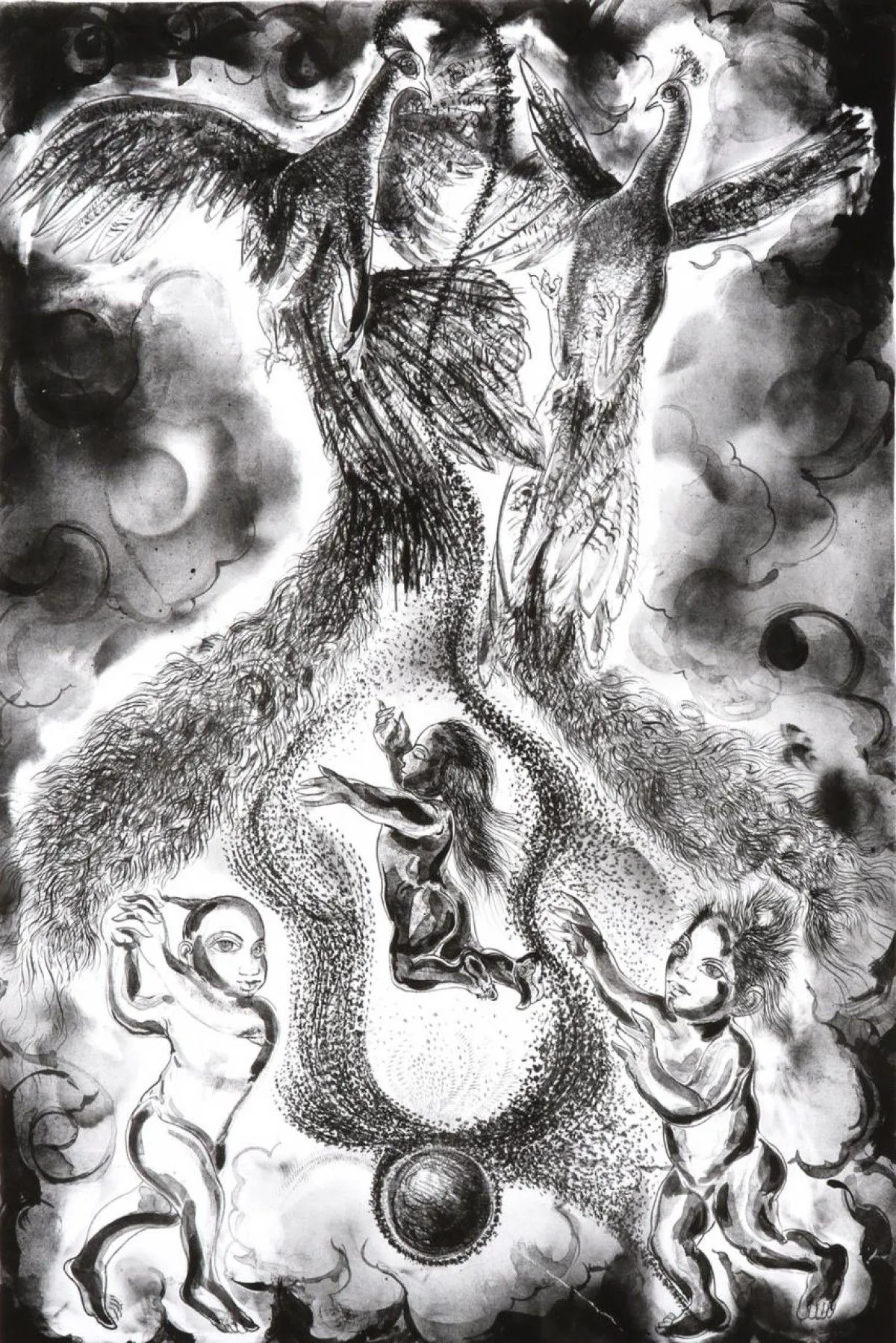 Peacock the Blessings, œuvre de Artist Sanjay