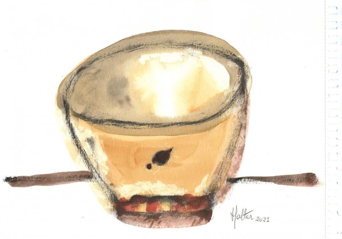 Bol jaune, œuvre de Alain HALTER
