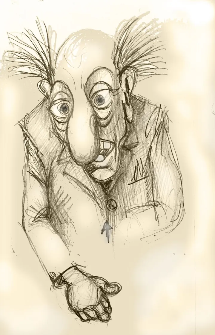 Galerie des moches N°1 - Ugly gallery Nr 1, œuvre de Jean Bessat