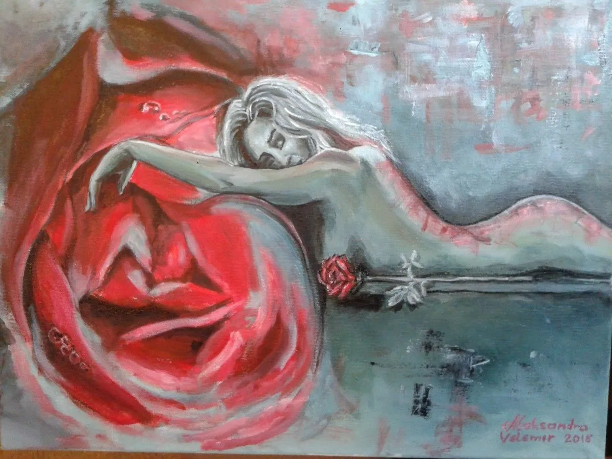 Rose, artwork by Aleksandra Velemir Despotovic
