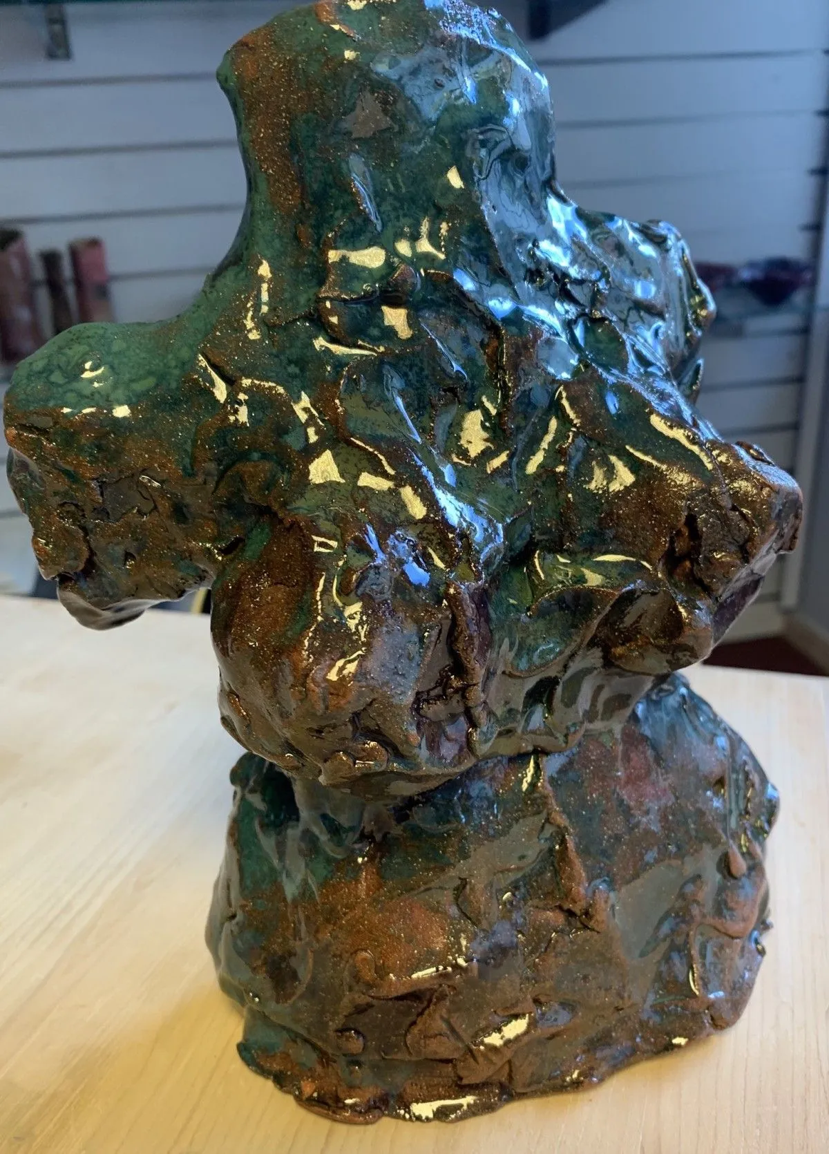 Buste miroir, œuvre de Anne Cellier