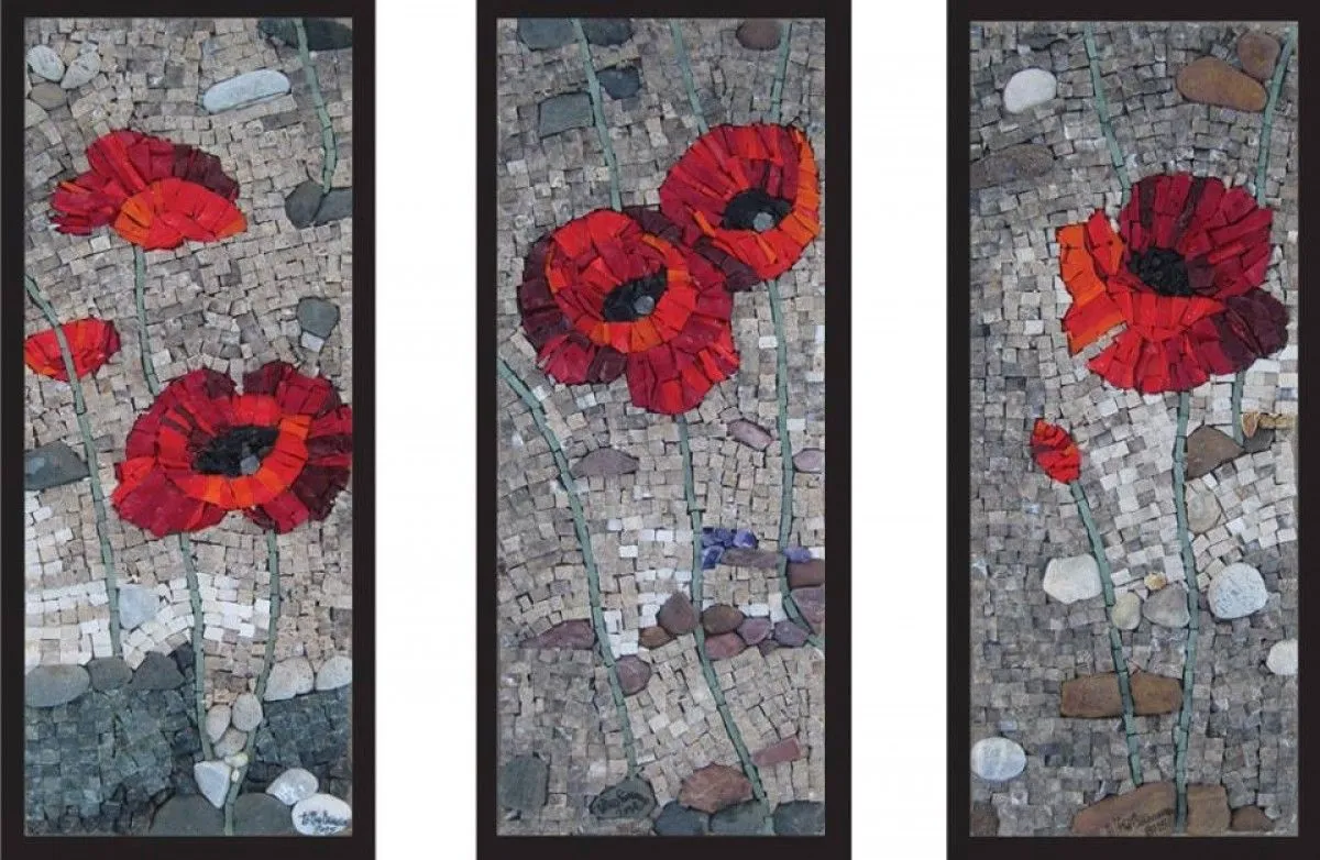 Ephemeral Triptych 2, artwork by Biljana Pop Stefanija