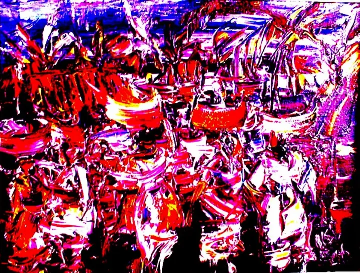 From the night market, artwork by Akpan Usoroh