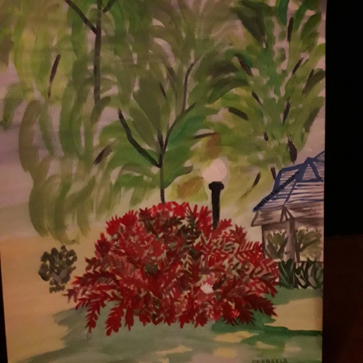 Victoria Park ( Kitchener) in autumn, artwork by Cerasela Ciobanu